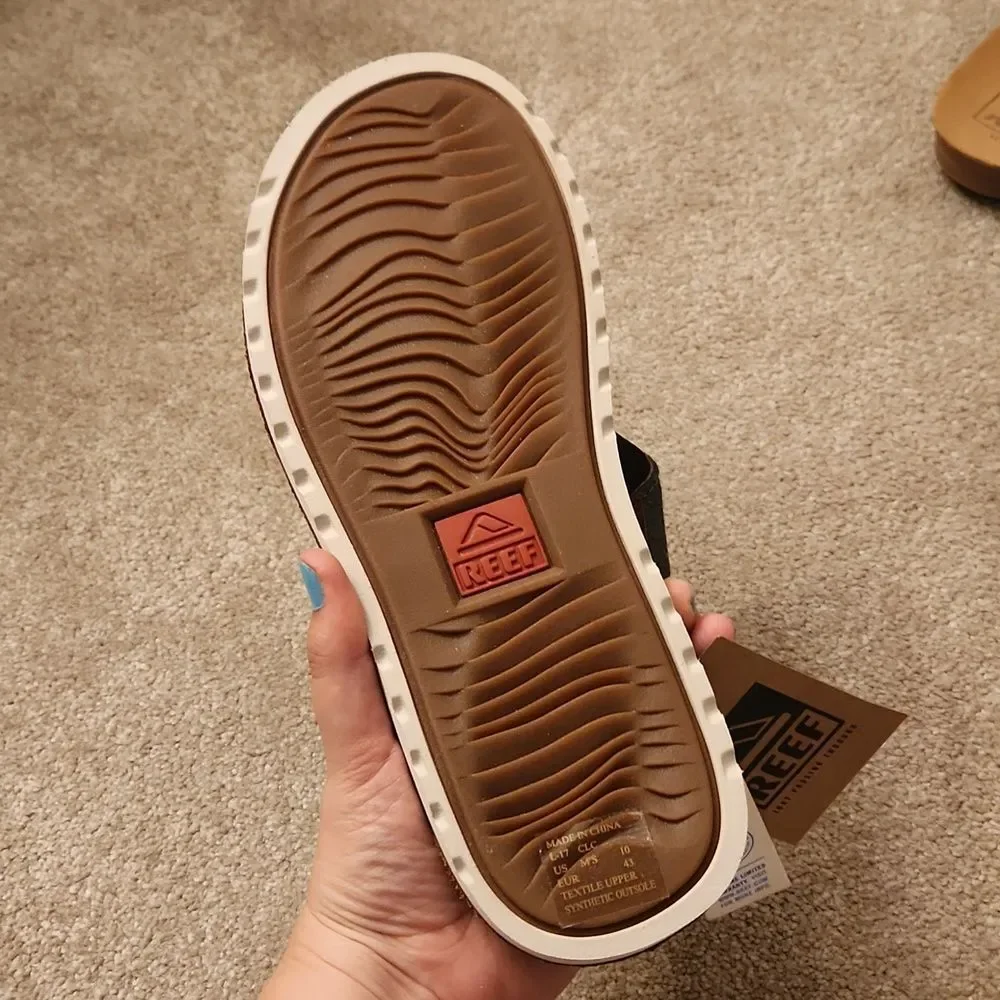 Reef Men's Voyage Crossover Brown & Gray Sandals Size 10 NWT